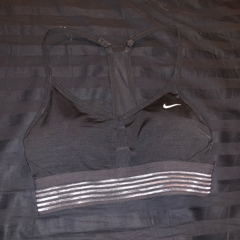 Black Nike sports bra